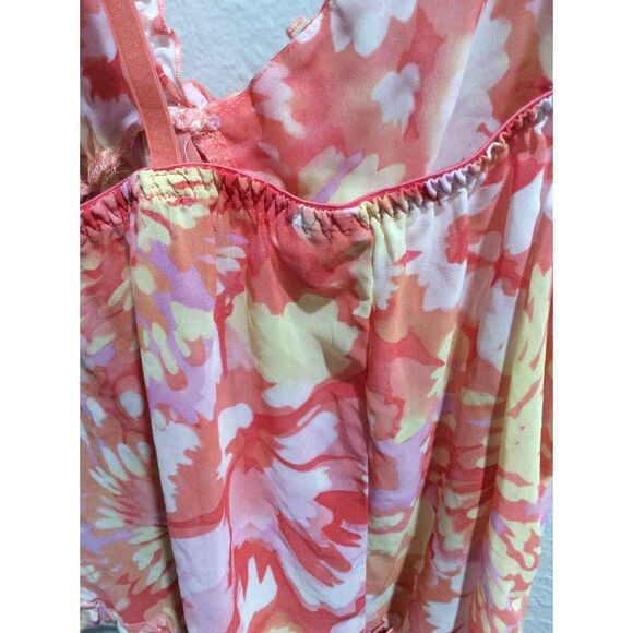 Lingerie small S slip top floral rose floral soft colors Ambrielle - Picture 6 of 7